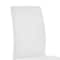 Armen Living Amanda Contemporary Side Chair in White Faux Leather and Chrome Finish, PK2 LCAMSIWH - alternate 3